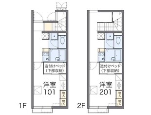 レオパレス日向坂の物件間取画像